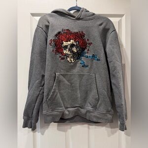Grateful Dead x Section 119 size medium rose skull hooded sweatshirt